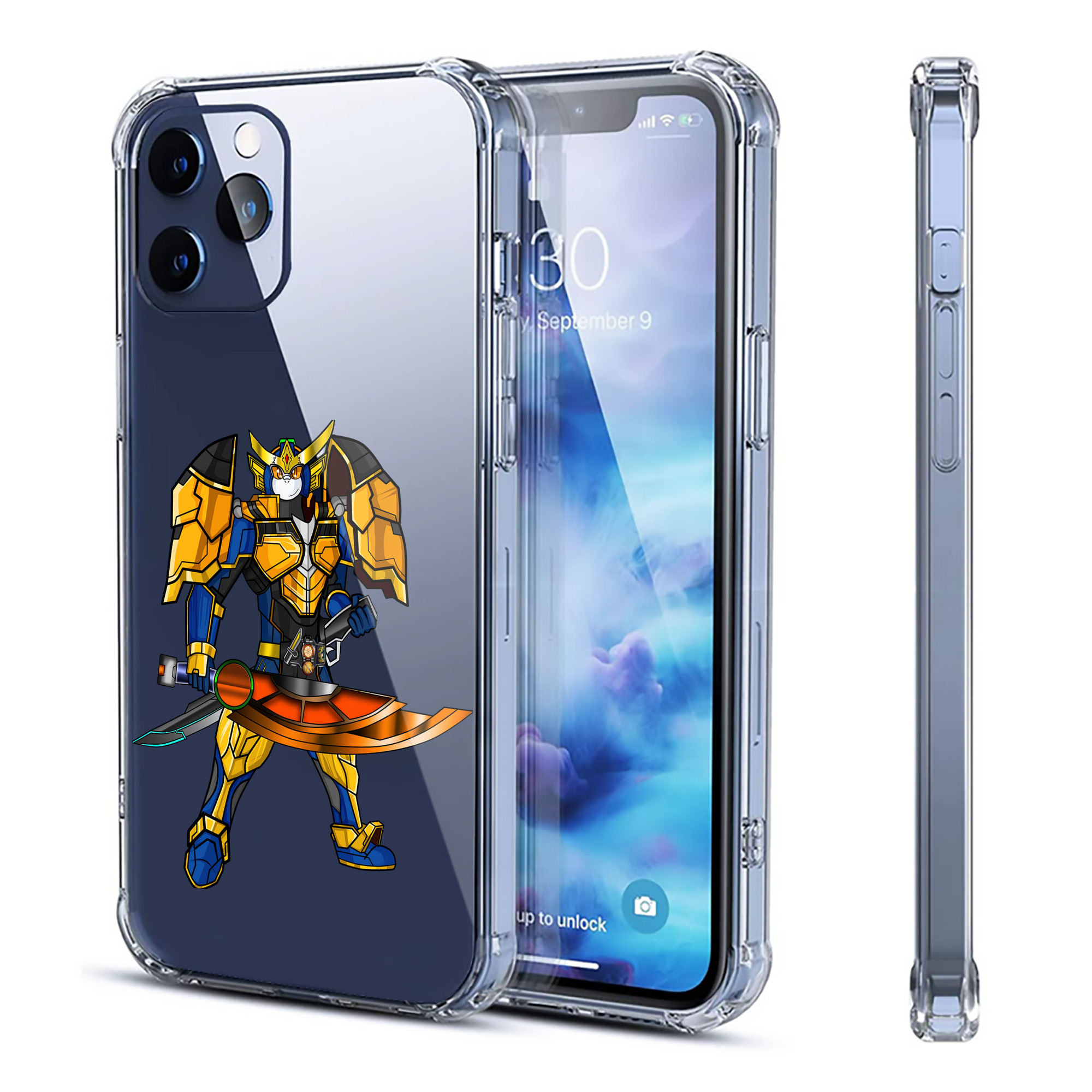 （画像用） Digimon デジタルモンスター/デジモン 【iPhone 12シリーズ対応】透明スマホケース（クリアソフトケース）